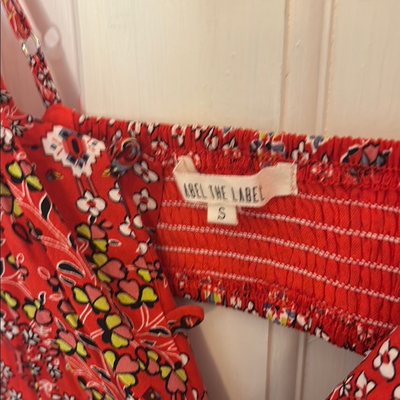 Red floral midi dress - Picture 6 of 6